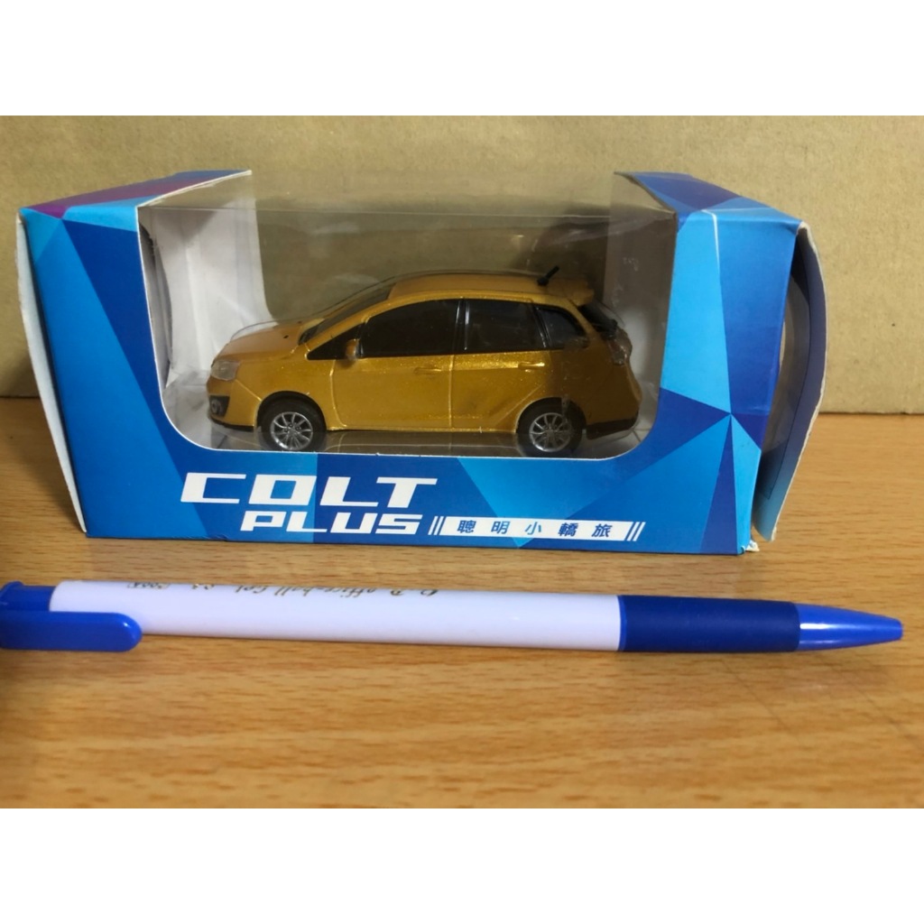 1:43 三菱 原廠 Colt Plus 模型車 迴力車 金色 MITSUBISHI