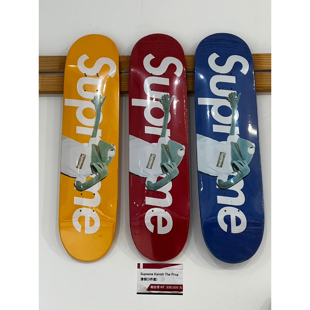 Supreme Kermit Box Logo Skateboard (set of 3)青蛙滑板