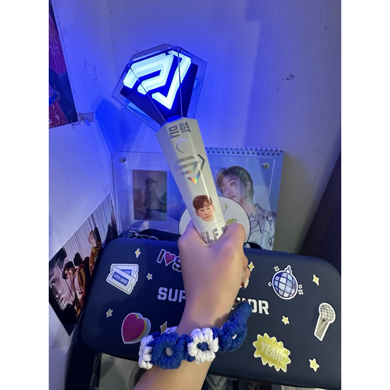 💙自製應援品💙SUPER JUNIOR手燈掛環ELF專用屬於我們的寶藍色💙利特 始源 藝聲 厲旭 東海 銀赫 圭賢 希澈