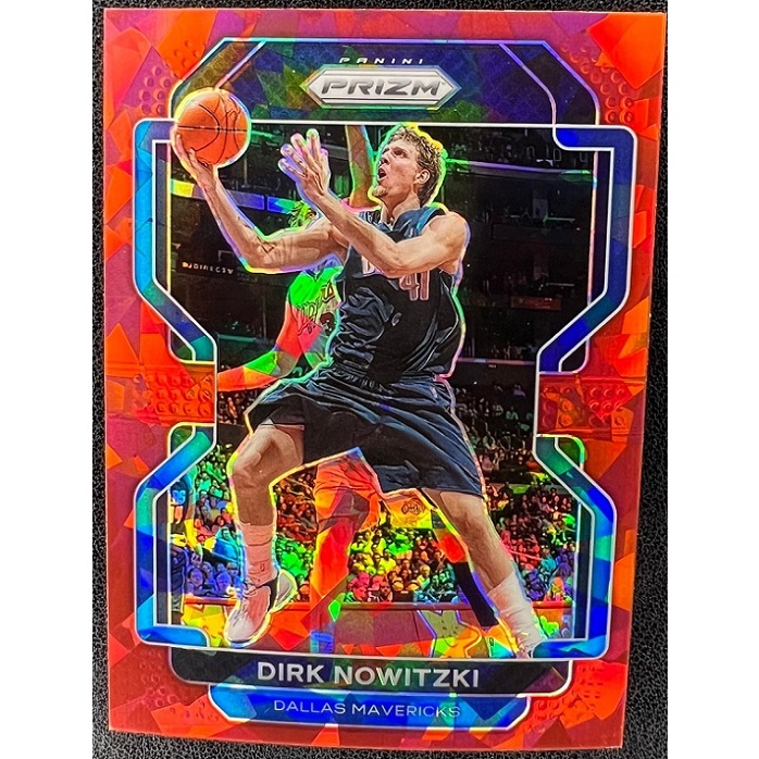NBA 球員卡 Dirk Nowitzki 2021-22 Prizm Red Ice Prizm 紅碎冰亮