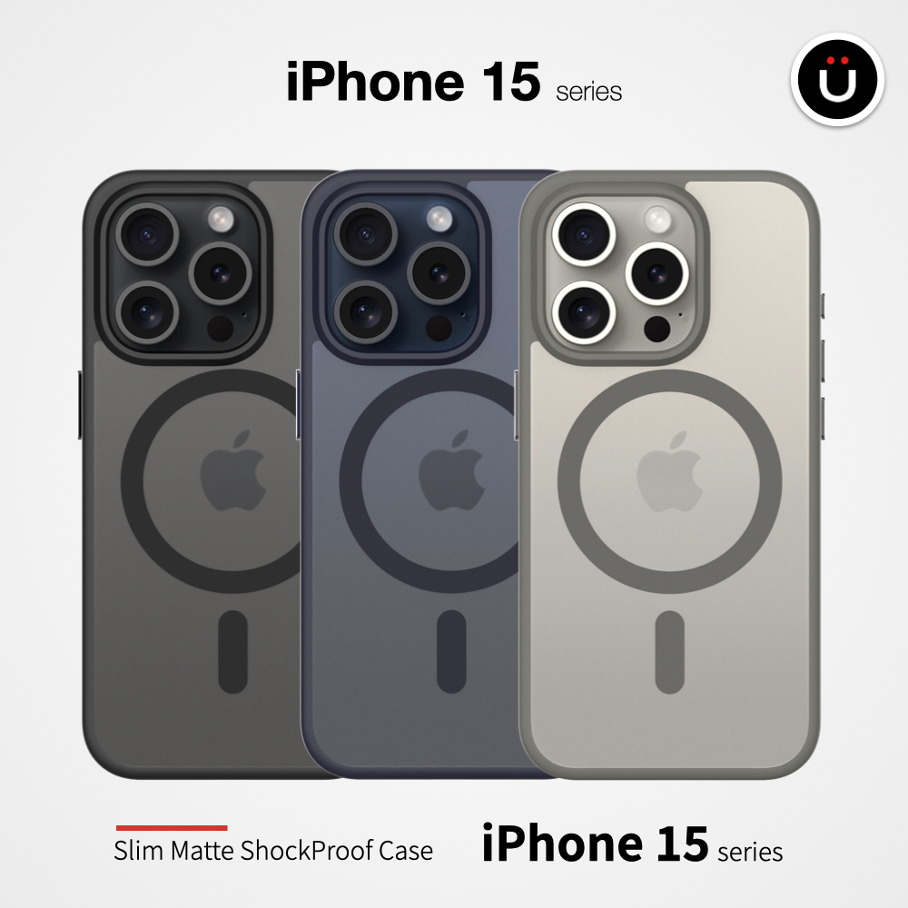 UNIU® iPhone 15 MagSafe 系列 | DAPPER⁺ 霧凝透光殼 15/15Pro/15ProMax
