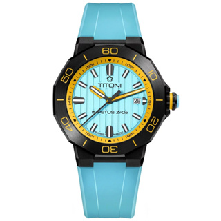 【私聊甜甜價】TITONI 梅花錶 CeramTech 高科技陶瓷 潛水機械腕錶 83765B-AO-707