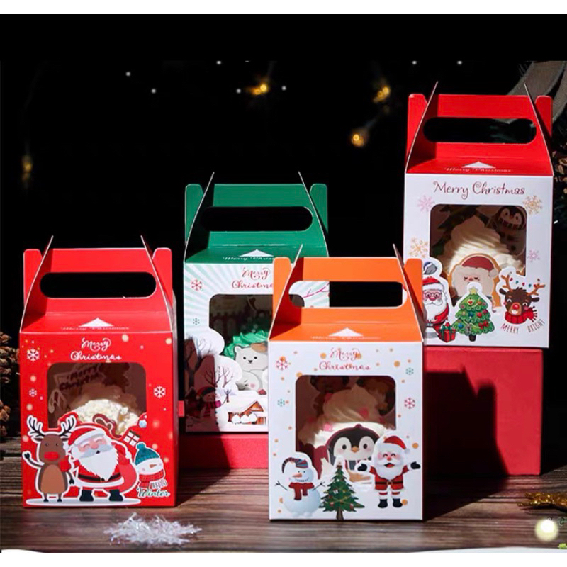 巧育  聖誕節 聖誕節禮盒小熊餅乾禮品盒 耶誕節禮品平安夜 聖誕禮品盒 聖誕蘋果盒 個性包裝紙盒手提包裝盒子糖果盒薑餅盒