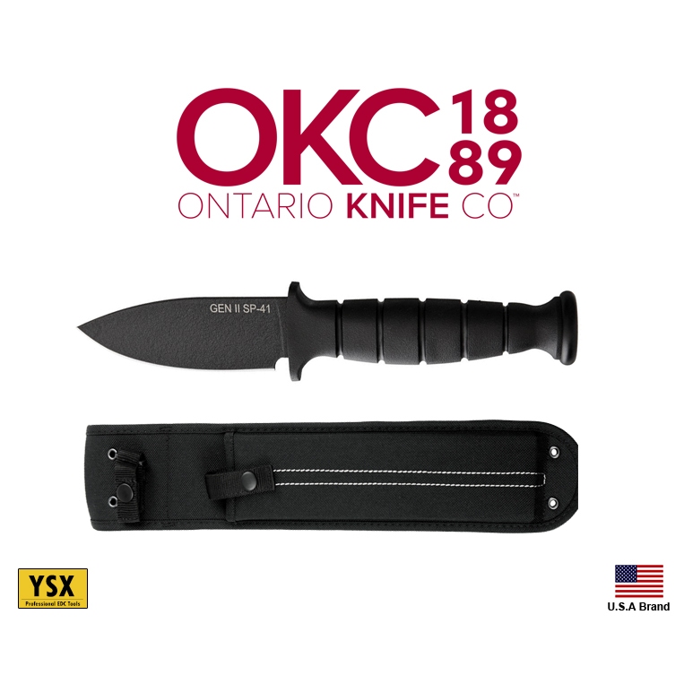 美國Ontario直刀SP-41 Generation II 5160高碳鋼附刀袋【OKC8541】