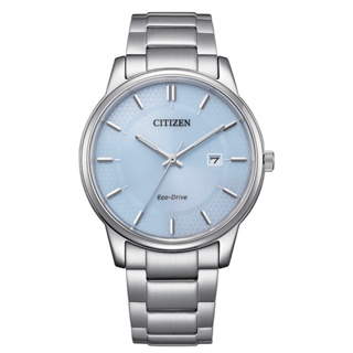 CITIZEN 星辰 冰河藍 光動能簡約手錶-40mm BM6978-77L