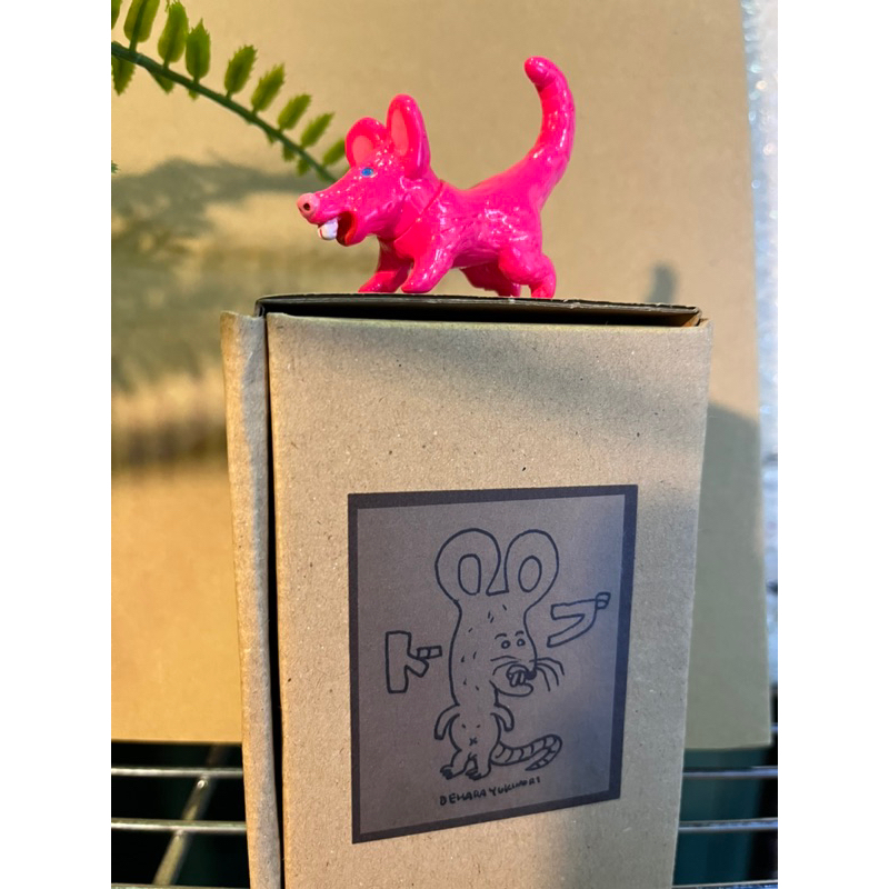 盒裝 設計師公仔 粉紅小鼠 dehara shop 限定小物