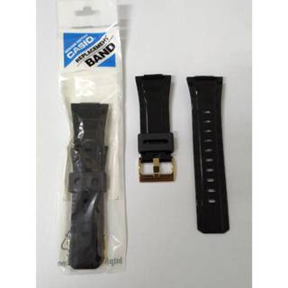【耗材錶帶】時計屋 卡西歐 CASIO BG-810 原廠錶帶 全新正品 黑色亮面 金錶扣