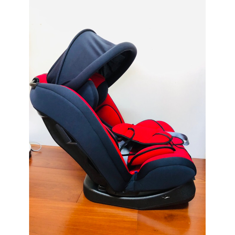 9成新innokids可坐可躺汽車用兒童安全座椅0-12歲新生兒4檔座椅模式