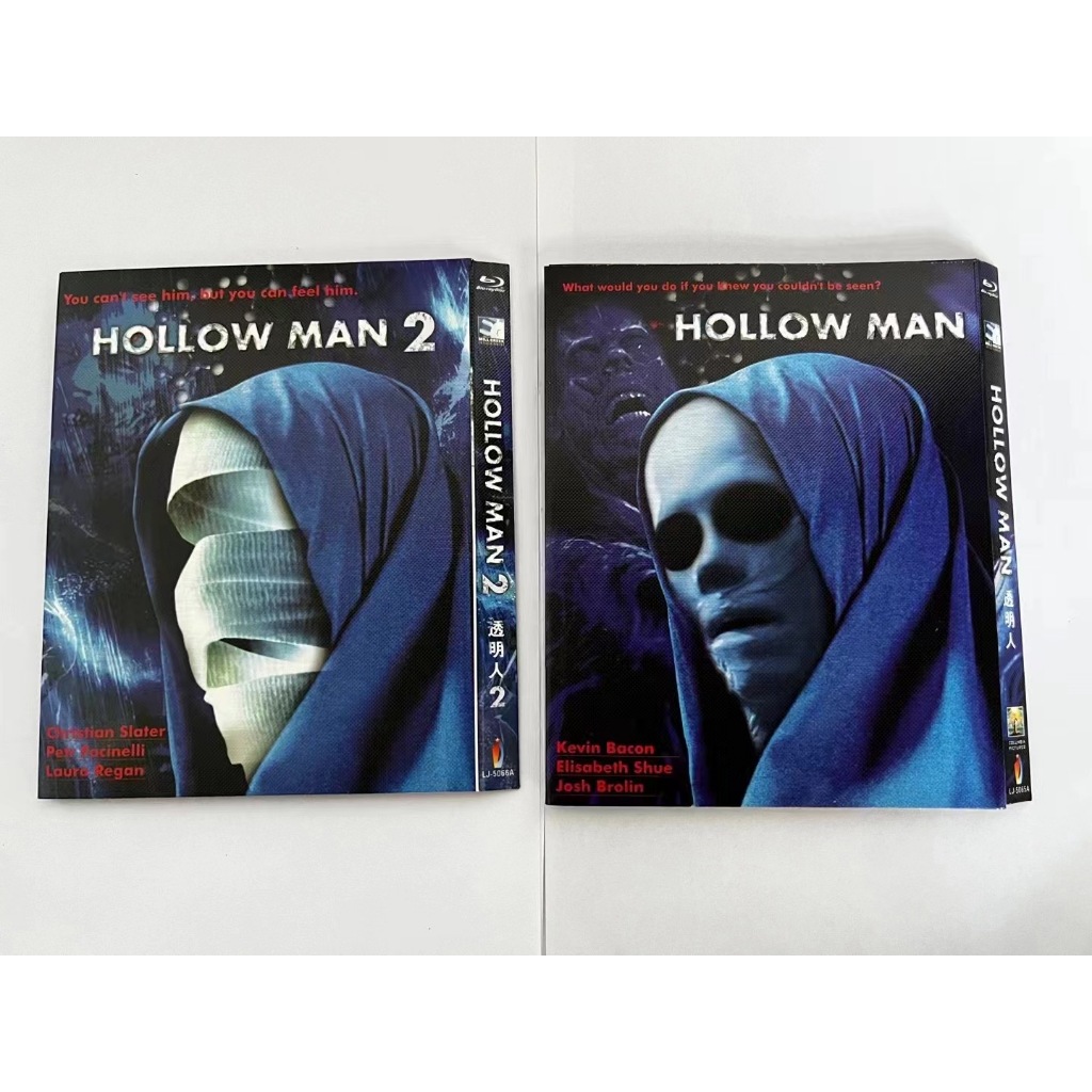 BD藍光歐美電影《透明人Hollow Man》【1+2】經典科幻電影續作首現藍光 超高清1080P藍光光碟 BD盒裝