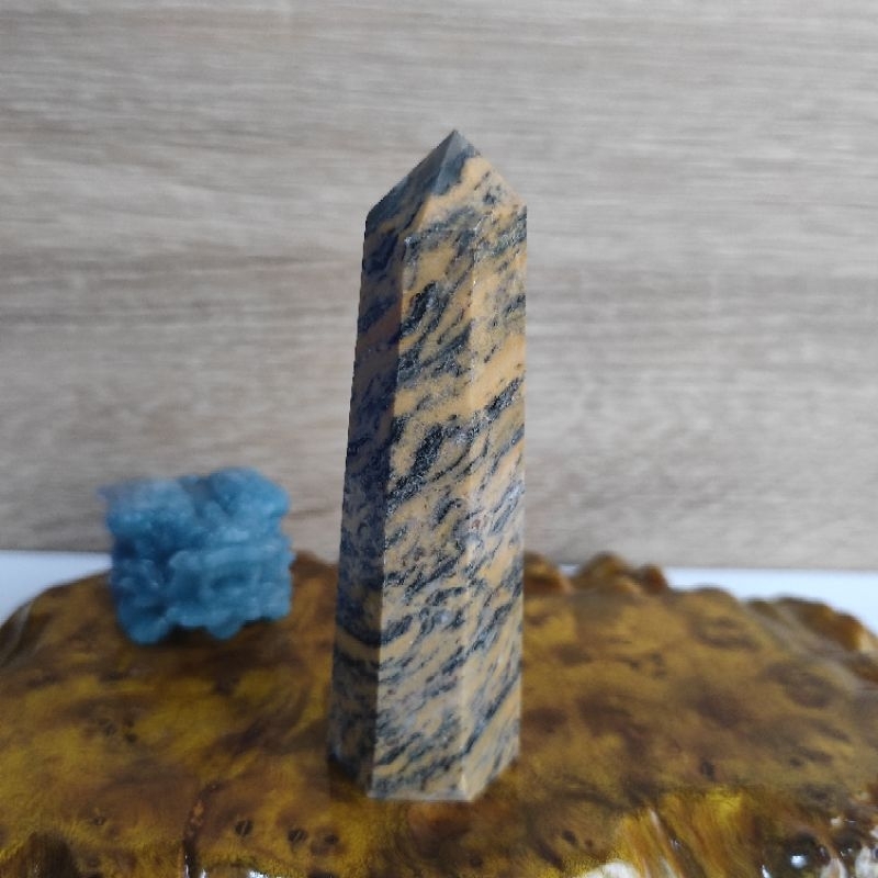 虎皮蛋糕✨天然虎紋石柱子✨虎紋石六棱柱✨天然礦石能量柱✨