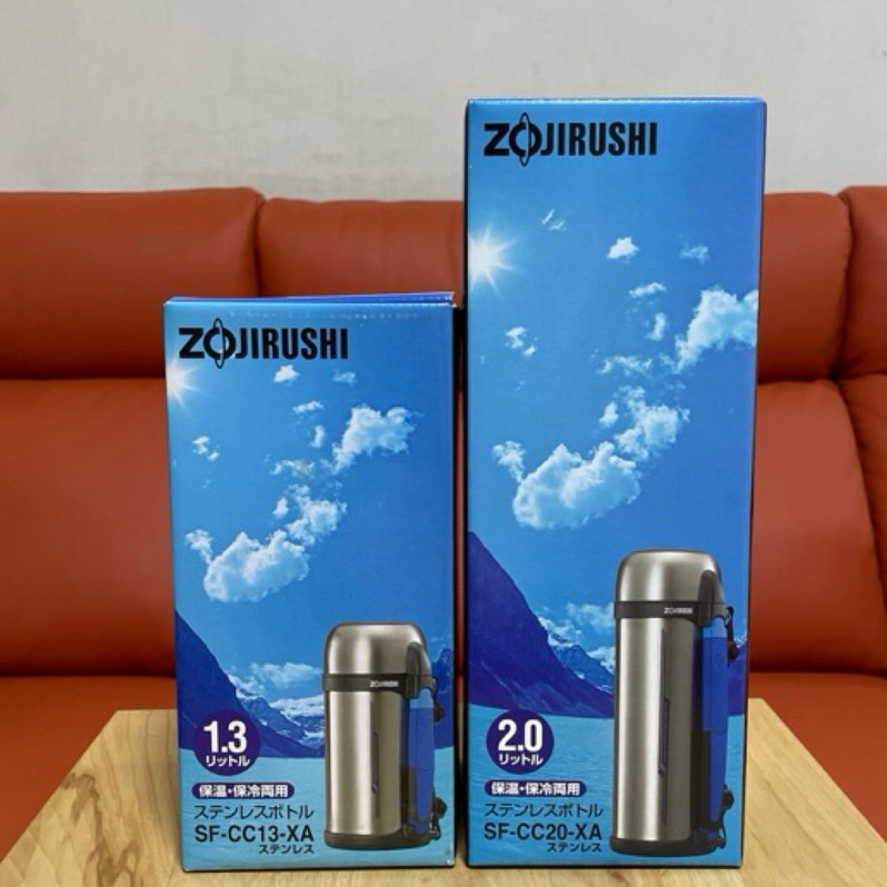 全新 現貨 ZOJIRUSHI 象印 廣口不鏽鋼真空保溫瓶1.3L SF-CC13 2L SF-CC20