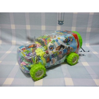 雪花積木 850PCS 汽車造型桶裝