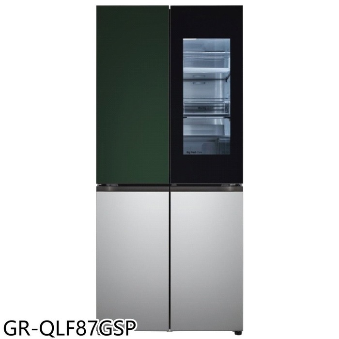 LG樂金【GR-QLF87GSP】860公升敲敲門可更換門片冰箱(7-11商品卡3600元)(含標準安裝)