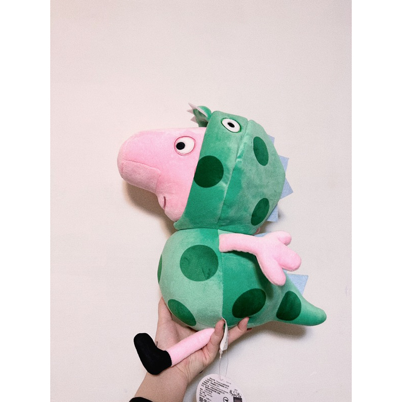 【現貨】佩佩豬Peppa Pig 粉紅豬小妹 喬治恐龍裝 娃娃 玩偶12吋 喬治弟 粉紅豬 恐龍 正版