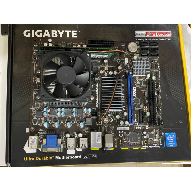 二手主機板 Msi 760GM-p23(fx)+CPU AMD FX6300+記憶體 DDR3 8GB