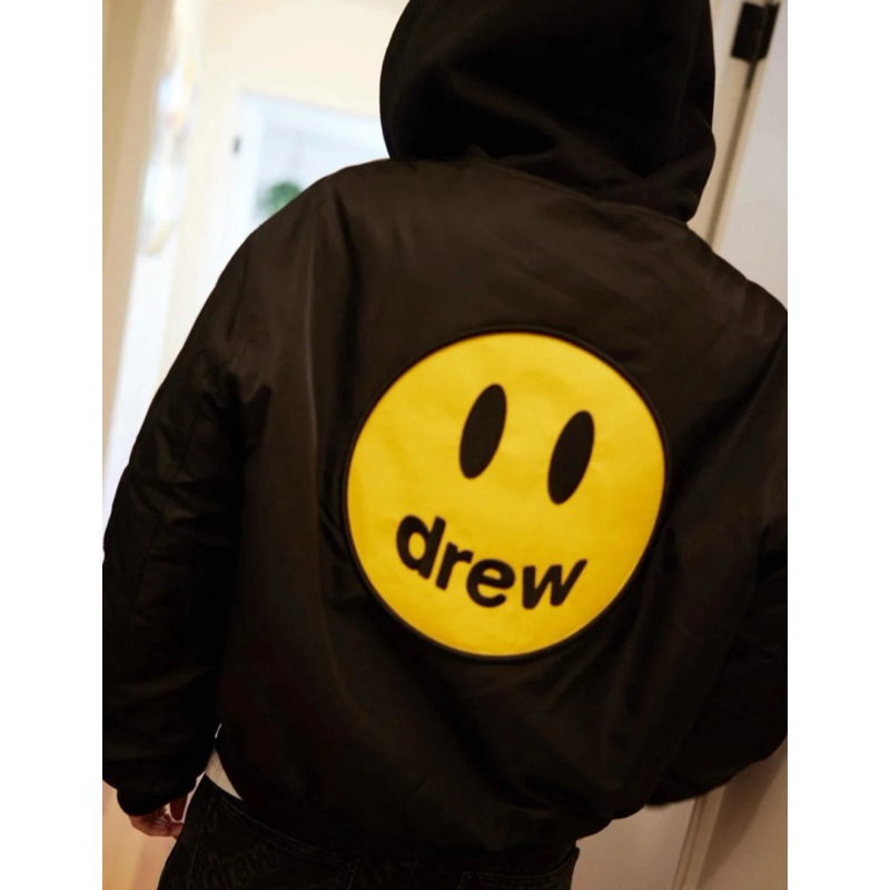 「全新官網貨」drew house Masot Hooded Bomber Jacket 黑色短版棒球外套