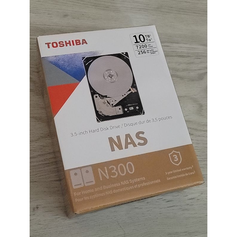 Toshiba NAS N300硬碟 10TB 7200rpm 全新保固內