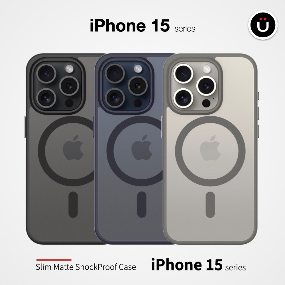 UNIU® iPhone 15 MagSafe 系列 | DAPPER⁺ 霧凝透光殼