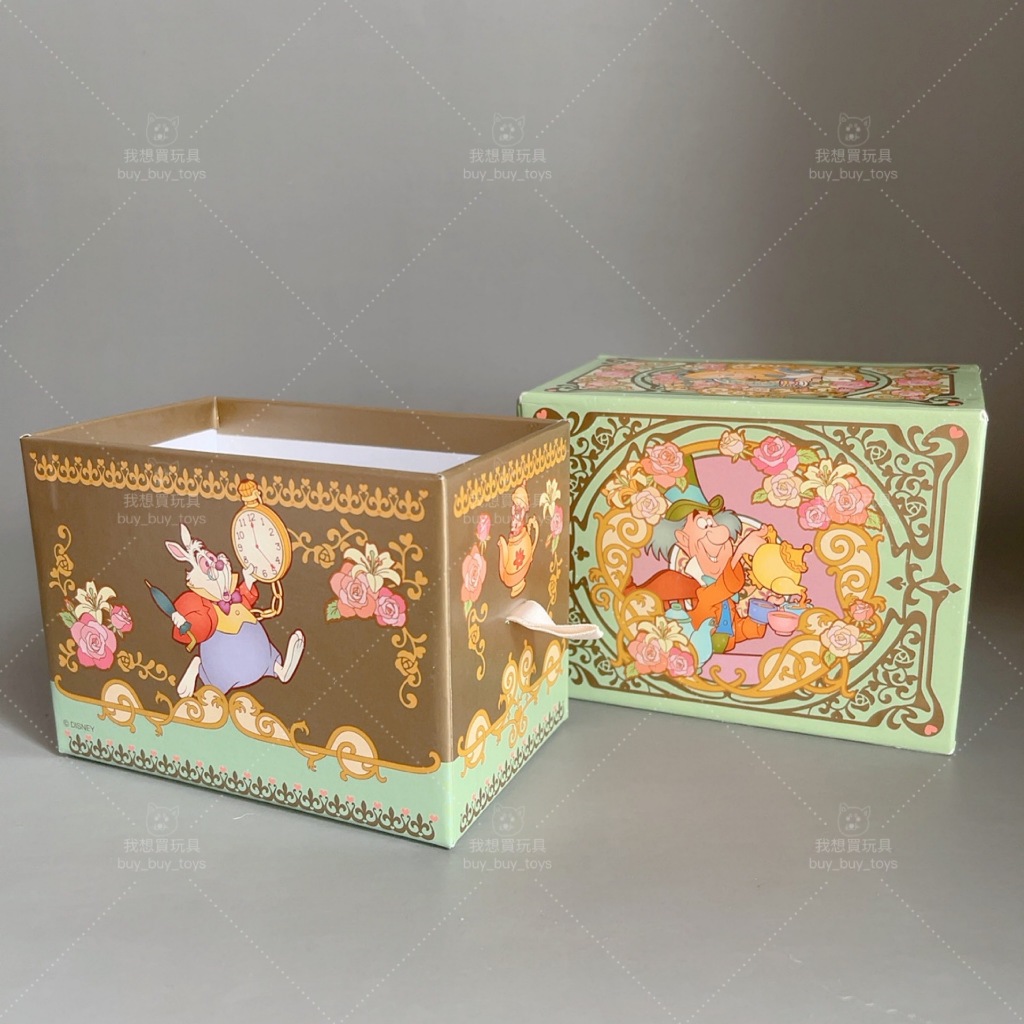 我想買玩具🛒✨愛麗絲夢遊仙境 迪士尼 紙盒 收納盒 二手 空盒