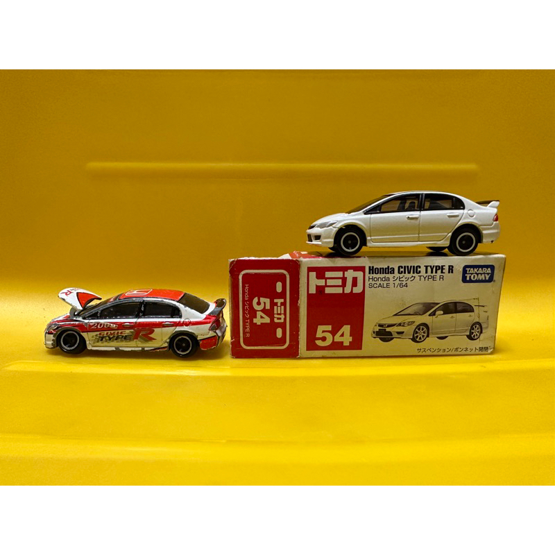 買一送一絕版限量稀有多美 小汽車模型車 Tomica Tomy Honda CIVIC TYPE R 54 本田 附膠盒