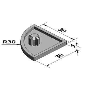 鋁擠型專用 端蓋 6系列 30R.3030.3060.3090.6630L.6630R ∥鋁擠專家∥