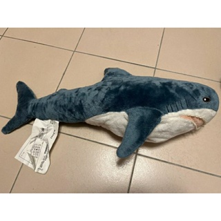 [正版]鯊魚 娃娃 IKEA 抱枕 約58公分 魚 玩偶 靠枕 靠墊 靠腰