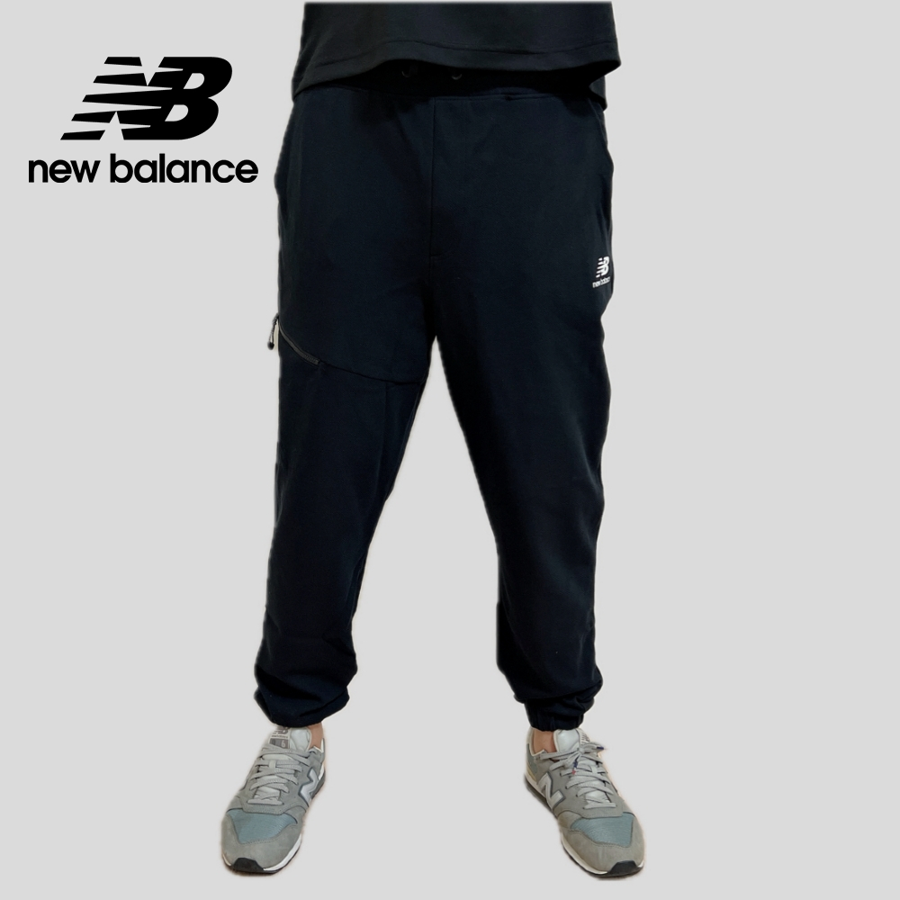 【New Balance】 NB SDS厚磅棉質長褲_男性_黑色_AMP33370BK