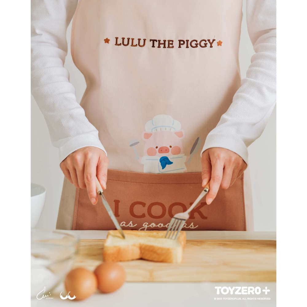罐頭豬LuLu 五星餐廳系列周邊  圍裙  隔熱手套 隔熱墊 餅乾模具 派對套裝