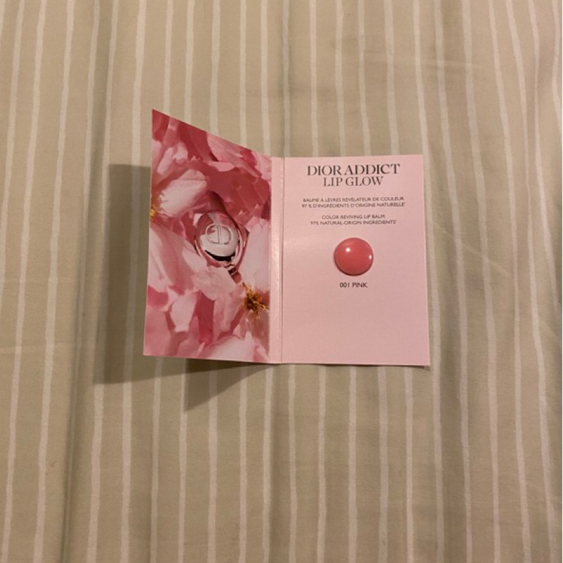 Dior Addict 迪奧 癮誘粉漾潤唇膏 001 Pink 試色卡
