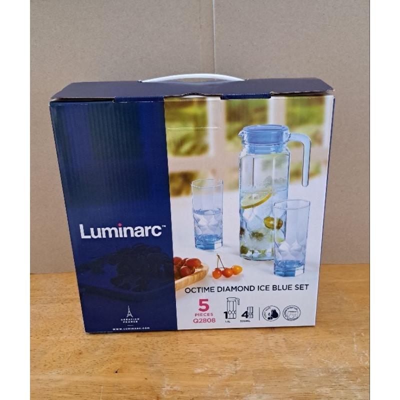 法國 Luminarc 樂美雅 鑽石凝彩1壺4杯組 杯壺組 禮盒 禮物