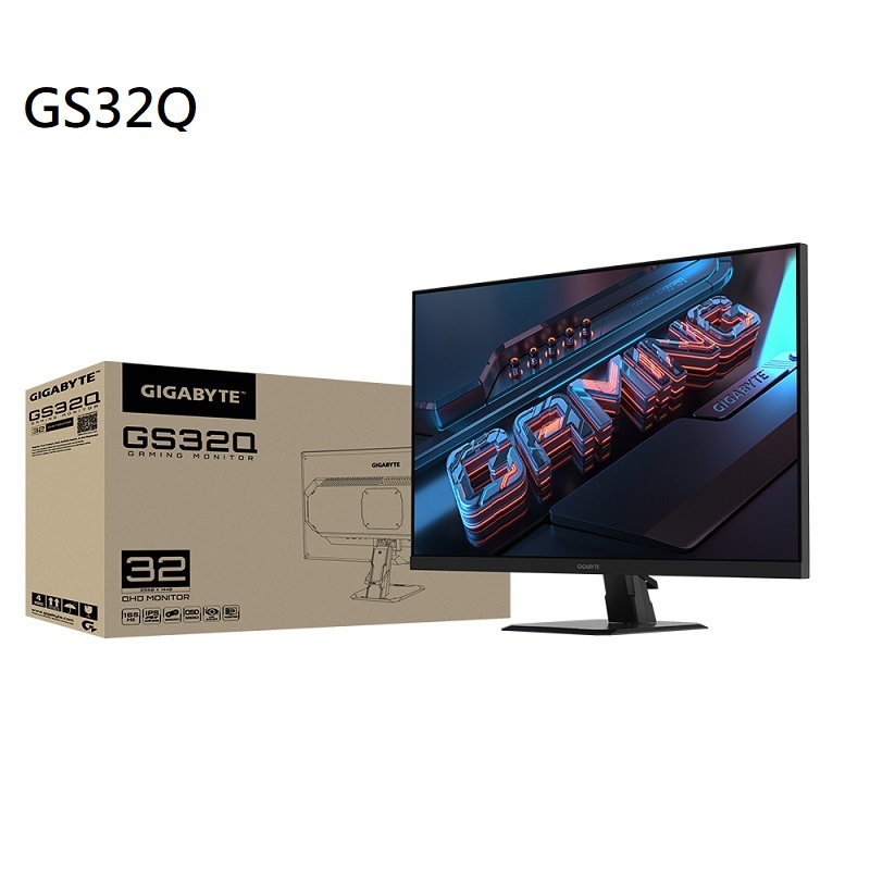 【限量星空價】GIGABYTE 技嘉 GS32Q 32型/2K/165Hz/1ms/IPS QHD電競螢幕