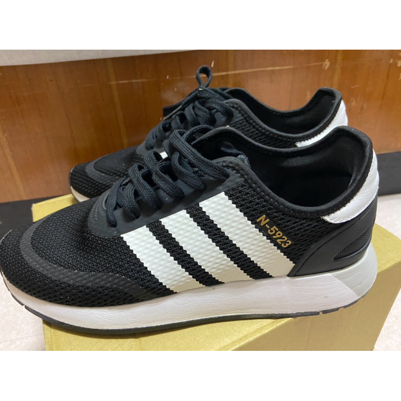 二手 Adidas N-5923 黑白 慢跑鞋 US 9男款