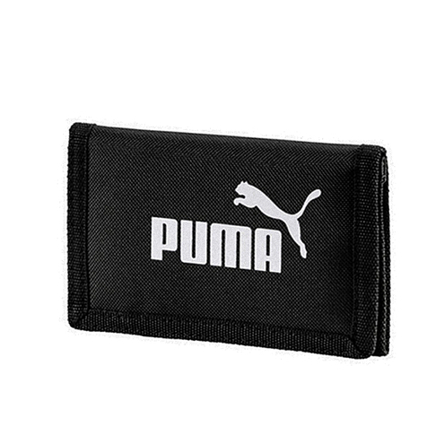 Puma 黑 短夾  運動錢包 零錢包 錢包 皮夾 魔鬼沾  運動 三折式 運動短夾 拉鍊 多夾層 黑 07561701