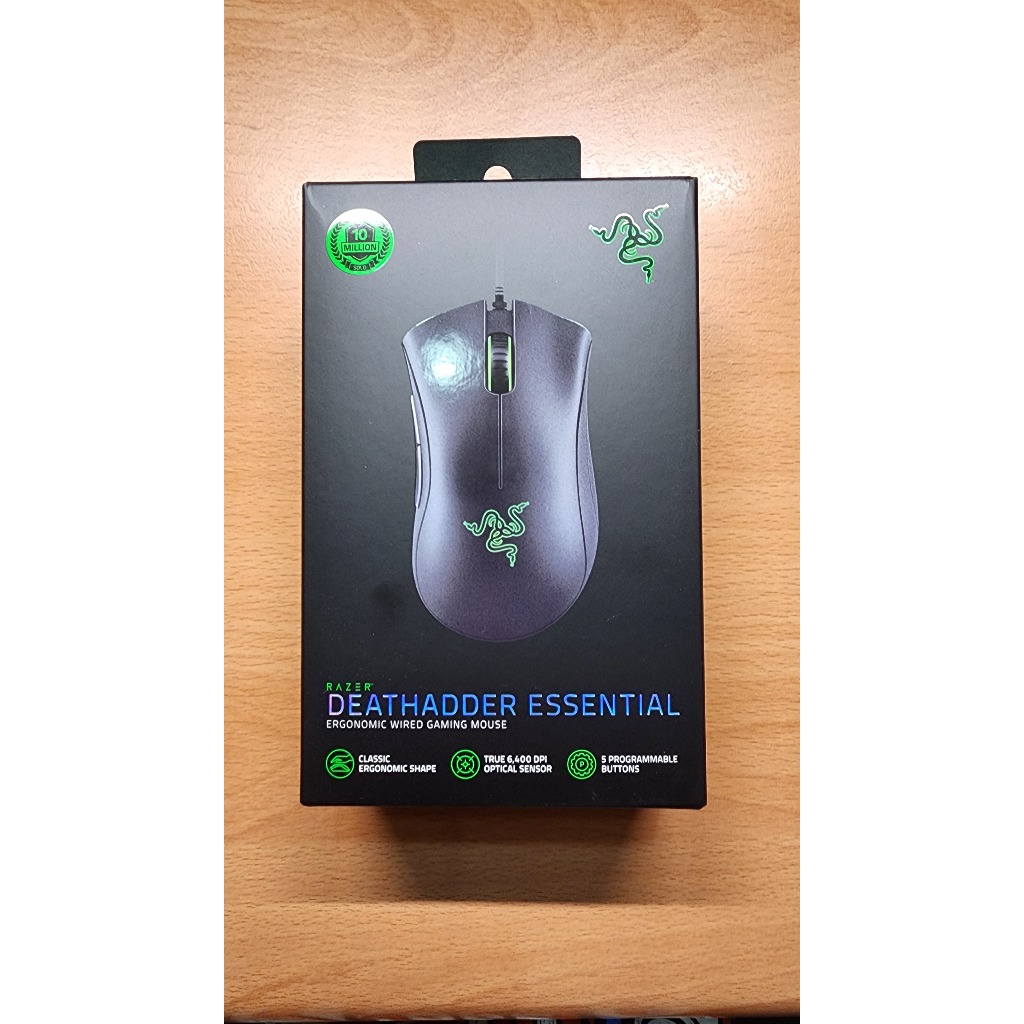 RAZER 雷蛇 DeathAdder Essential 煉獄奎蛇 標準版 專用電競遊戲滑鼠 6400DPi滑鼠