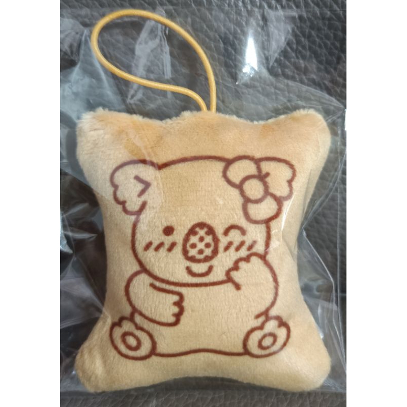 * 日本 Lotte 樂天 小熊餅乾 造型 絨毛 吊飾