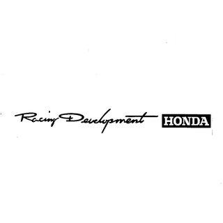 【立體】 racing development HONDA 黑 白 紅 機車 汽車 車身貼紙 防水 不脫落 轉印貼紙