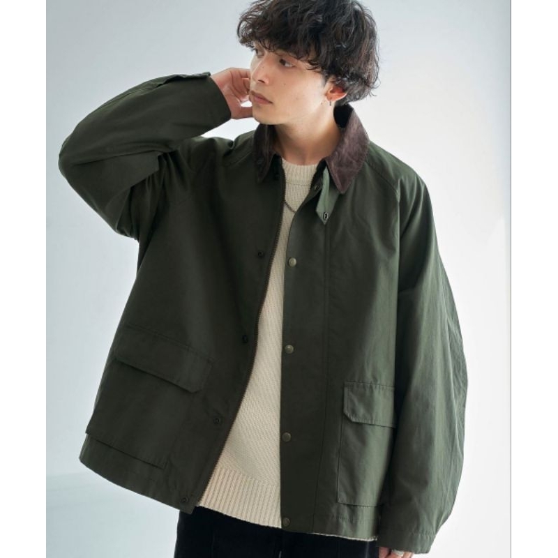 日本uniqlo Barbour 外套 油布夾克 墨綠色 尺寸XL