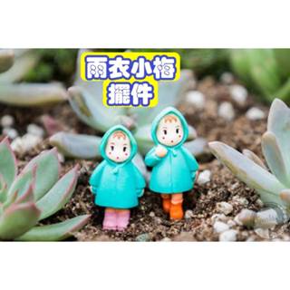 【Sparkling】園藝擺飾 多肉植物 多肉擺飾 微景觀樹酯小擺件 雨衣小梅 走路小梅 仰望小梅 桌面療癒網紅擺件