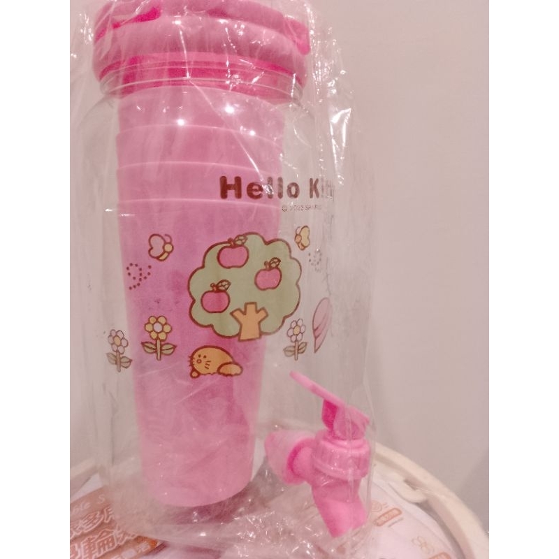 Hello kitty 冷水壺冰水壺茶壺飲料桶3.8公升冰桶