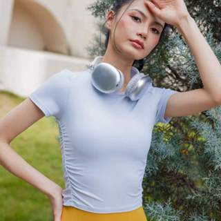 QUEEN YOGA瑜伽專業健身高彈力運動短袖上衣