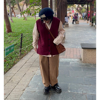 ｜Wooyu快樂選物｜卡其燈芯絨燈籠褲