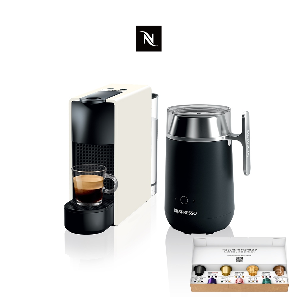 【Nespresso】膠囊咖啡機Essenza Mini(五色任選)Barista咖啡大師調理機組合(贈咖啡組)