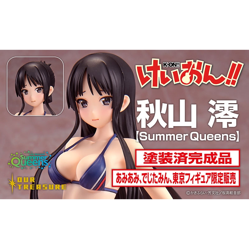 █Mine公仔█日版 K-ON 輕音部 秋山澪 Summer Queens 1/8 PVC 完成品 比基尼 泳裝