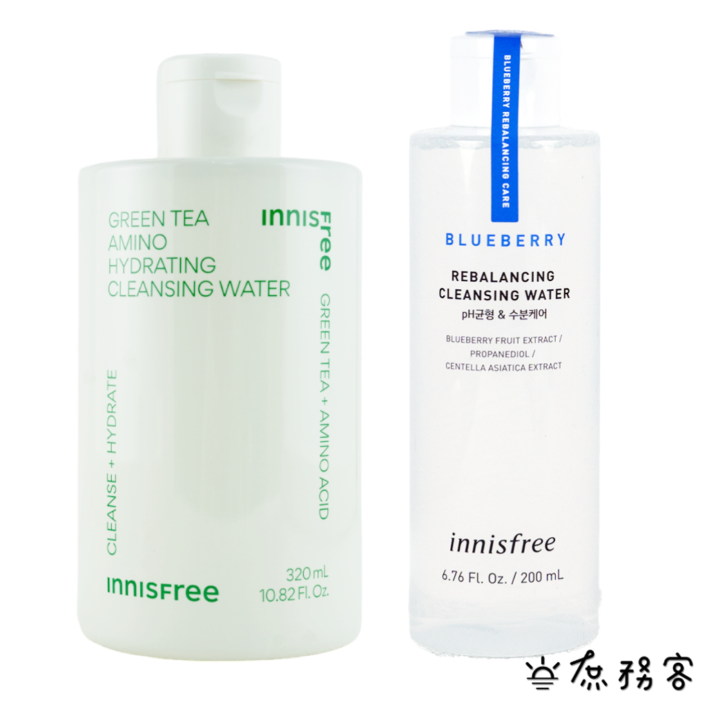 Innisfree 綠茶 卸妝水 溫和 卸妝 濟州島 藍莓卸妝水 敏感肌可用 悅詩風吟 藍莓 平衡 韓國 庶務客
