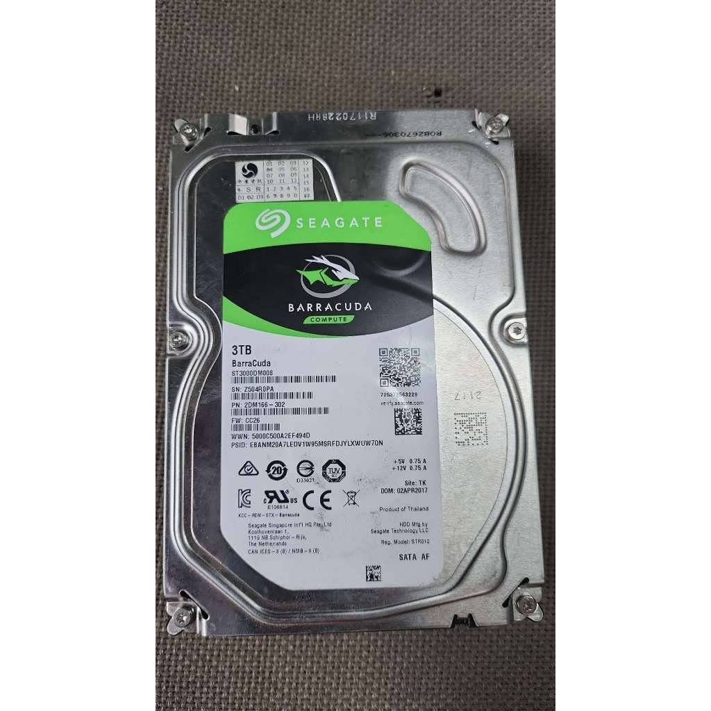 希捷 故障品 3TB 3T 3000GB ST3000DM008 12H231