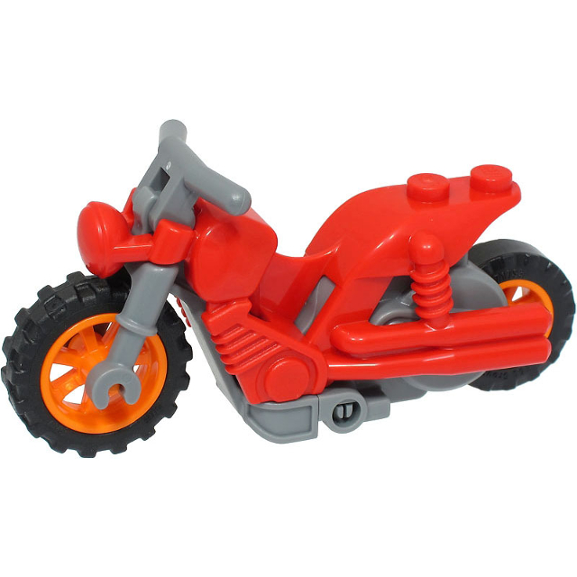 正版樂高LEGO零件(全新)- 75537c01 特機摩托車 機車  紅
