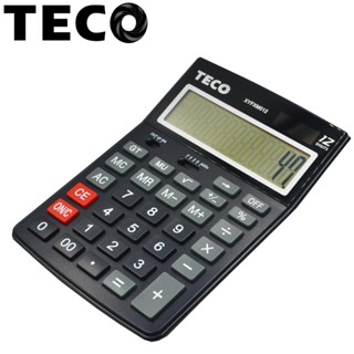 TECO 東元 大尺寸12位元雙電源計算機 30度仰角 桌上型計算機 大臺計算機 計算機 12位數計算機 012