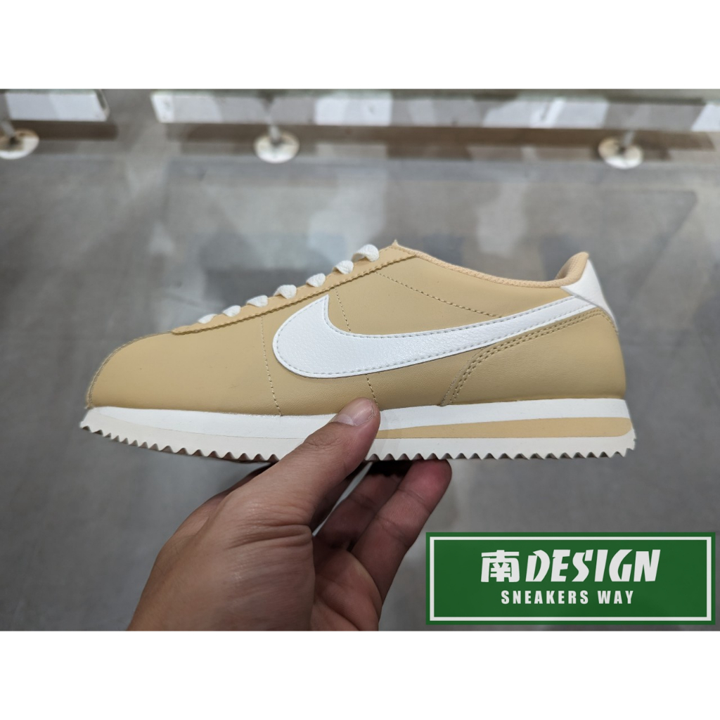 南🔥2023 12月 NIKE Cortez 復古 阿甘鞋 皮革 低筒 訓練 休閒 女款 奶茶白 DN1791-200