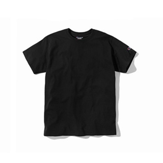 （5件一起賣）黑色L號～Champion T425 6.1oz 高磅短T 刺繡冠軍素T 短T-Shirt