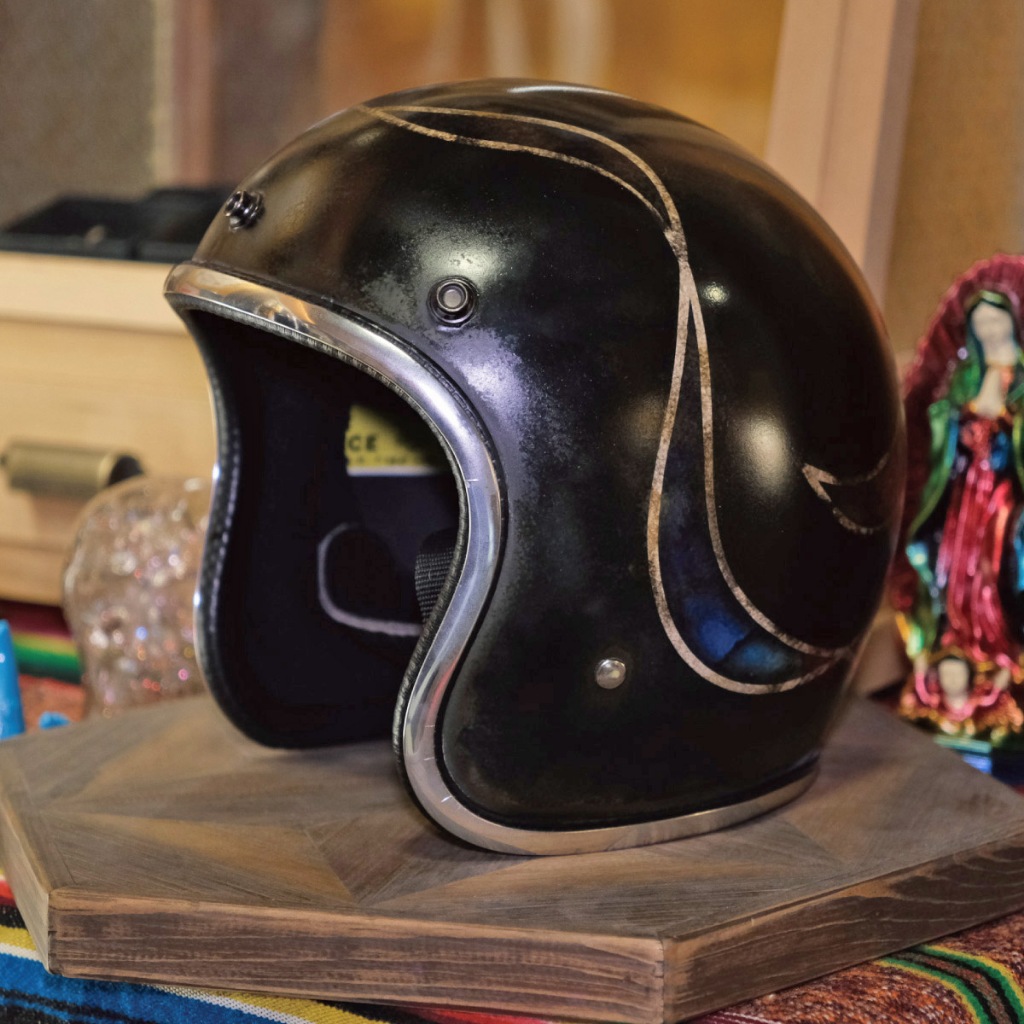 【Knockout】Brap Helmet 小帽體 復古 安全帽 玻璃纖維 全罩 彩繪 緞帶
